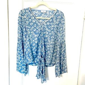 Everly Balloon Sleeve Blouse Size Small